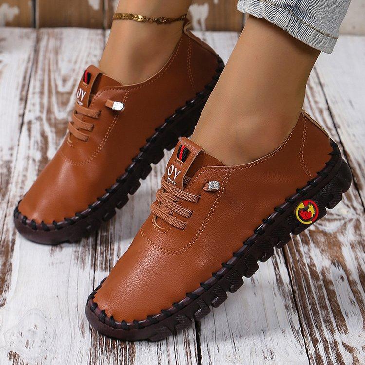

Spring and summer 2025 new beef tendon bottom simple large size model 45 помаранчевий