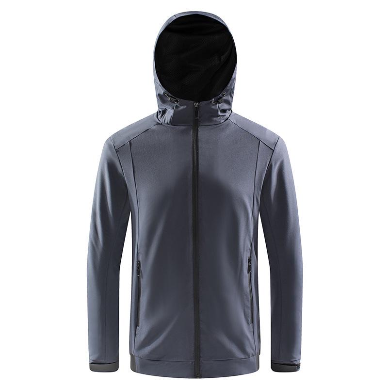 

Мужская легкая быстросохнущая водонепроницаемая ветровка для альпинизма XL серый