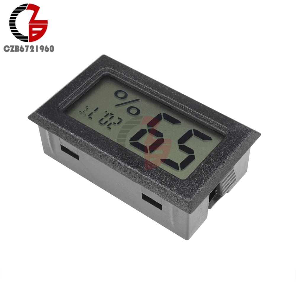 Mini LCD Digital Thermometer Hygrometer Car Auto Temperature Humidity Sensor Meter Indoor Outdoor Temperature Tester Detecor