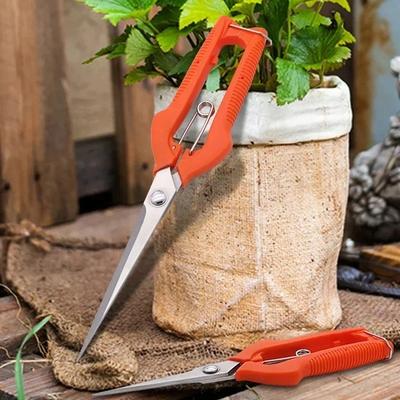 Professional Bypass Pruning Shears, Stainless Steel Garden Scissors with Sharp Blade & Safety Lock, Ideal for Grape Vines