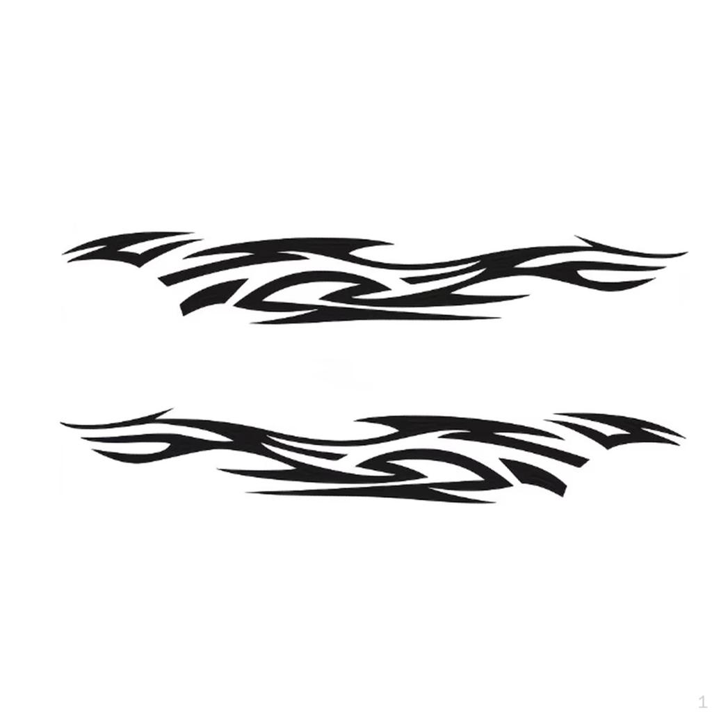 2 Pieces Car Stickers Decals Hood Stylish Accessories Easy to Install Decor for