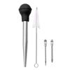Stainless Steel Turkey Baster Tool Set Marinade Injector Needle and Cleaning Brush Thanksgiving Accessories for Cooking
