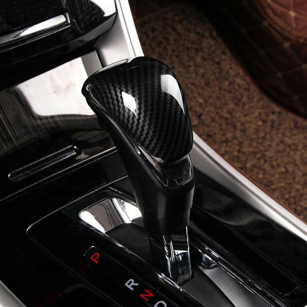 1 PCS Gear Shift Knob Cover Carbon Fiber Easy Installation