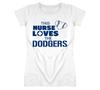 This Nurse Loves The Dodgers Baseball T Shirt - Los Angeles Dodgers Team Colors
