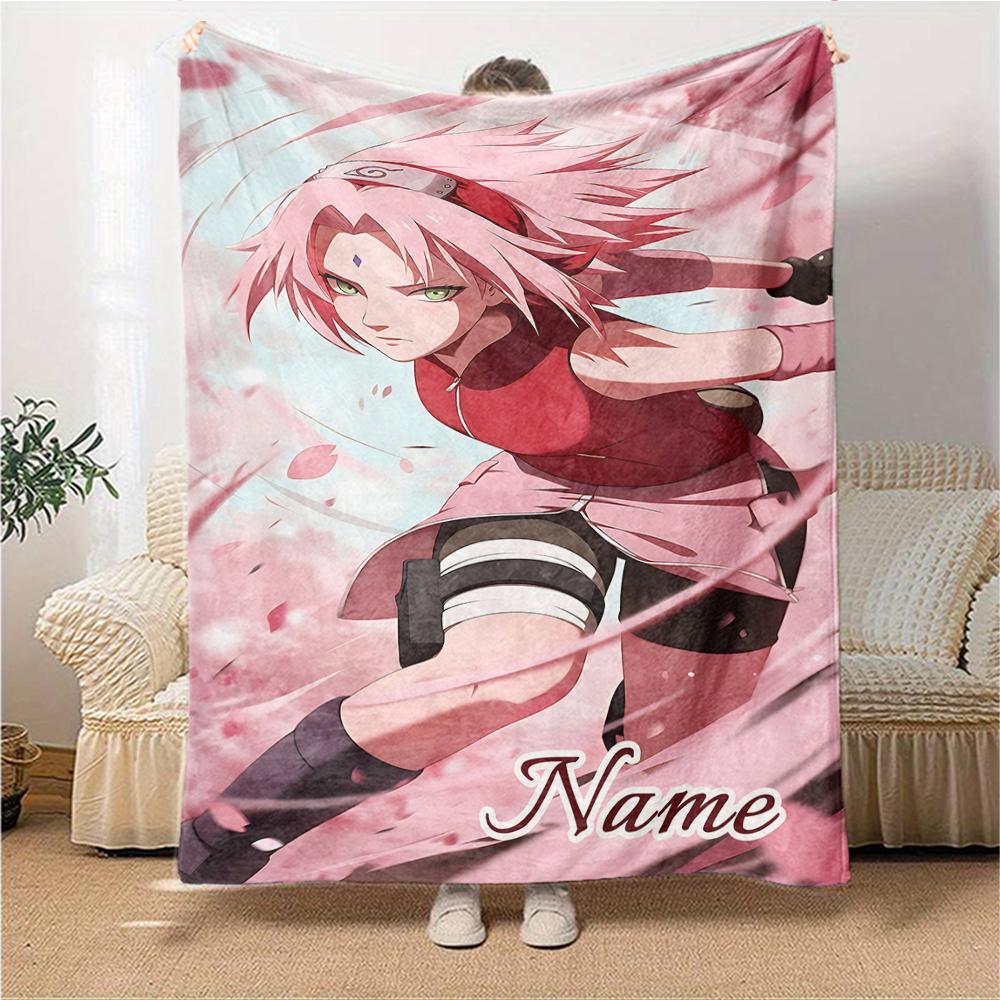 Custom Name Dark Fantasy Warrior Party Blanket For Couch Bed Plush Cozy Fuzzy Blanket Super Soft Warm Blankets For Fall And Winter 0916303