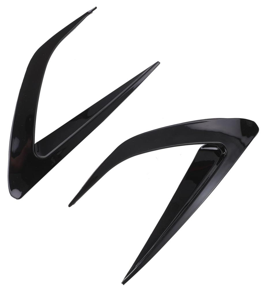 Front Fog Light Covers Right ABS Black for Mazda Roadster Aero Bumper Exterior Custom Parts Universal Aftermarket Parts (Left & Set) - Plastic, -