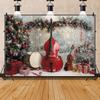 Christmas Guitar XMAS Trees Photography Background Twinkling Lights Gifts Decor Kids Family Party Decoration Photo Backdrops
