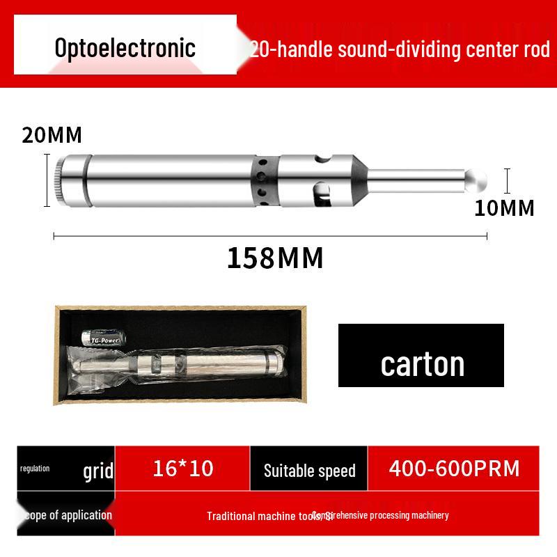 High-Precision Non-Magnetic Ceramic Optical CNC Edge Finder Tool