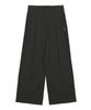 Nigaennikol Tuck Wide Cotton Pants_Charcoal