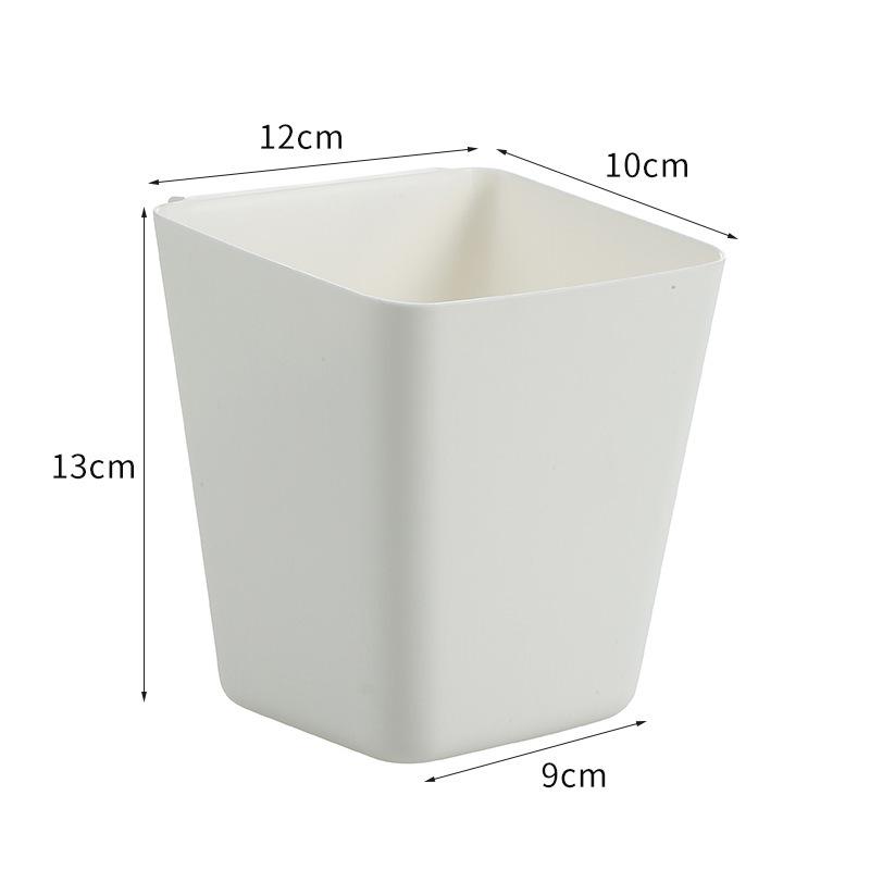 Hängender Schreibtischwagenkorb & Schreibtisch-Organizer für das Wohnheim: Kosmetikwagen, Aufbewahrungsbox, Aufhängerohr, Stifthalter und Aufbewahrungseimer.