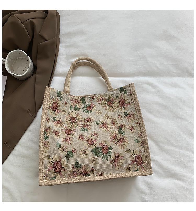 Large Capacity Cotton and Linen Bag Women's 2025 New Fashion Versatile Handbag Work Tote Bag