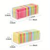 1pc Sticky Note Stationery Storage Box Clear Acrylic Sundries Office Note Divided Multi-grid Shelf