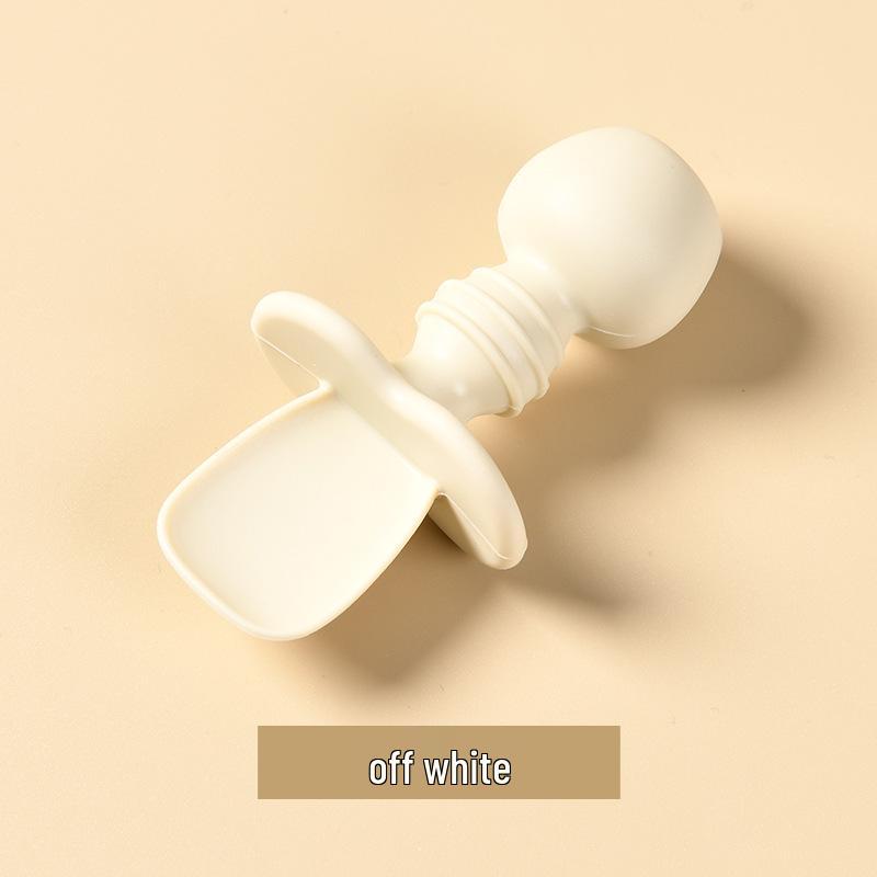 Food-Grade Silicone Baby Spoon - Teething-Friendly Tableware for 6-Month-Olds