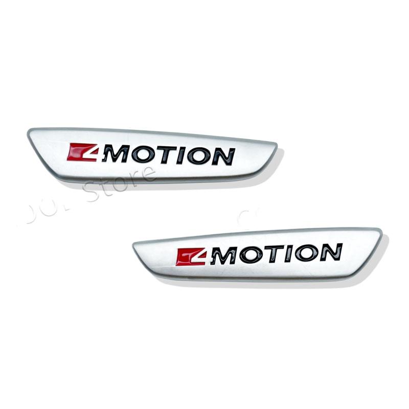 

2Pcs/Set 4 MOTION 4motion Logo Emblem Car Fender Side Badge Rear Bumper Trunk Sticker For VW Polo Golf Passat Tiguan чёрный