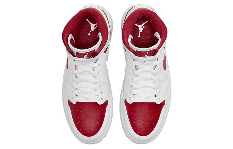 Air Jordan 1 Mid 'White Pomegranate' Donna BQ6472-161