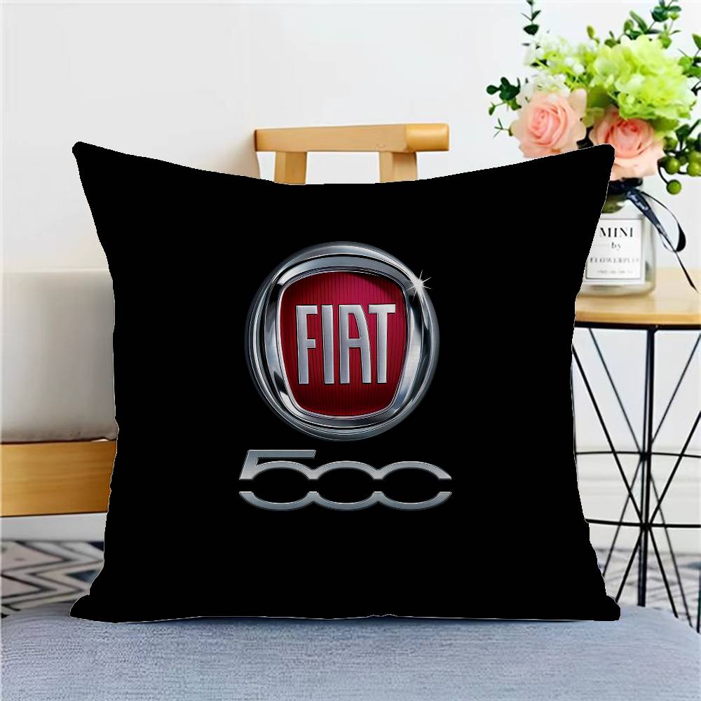 F_Fiats Logo Pillow Gift Home Office Decoration Bedroom Sofa Car Cushion Cover Case 45x45