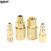 US Type Air Hose Quick Connect Plug & Coupler With 1/4 NPT Fitting Male Thread American Standard Pneumatic Accessories