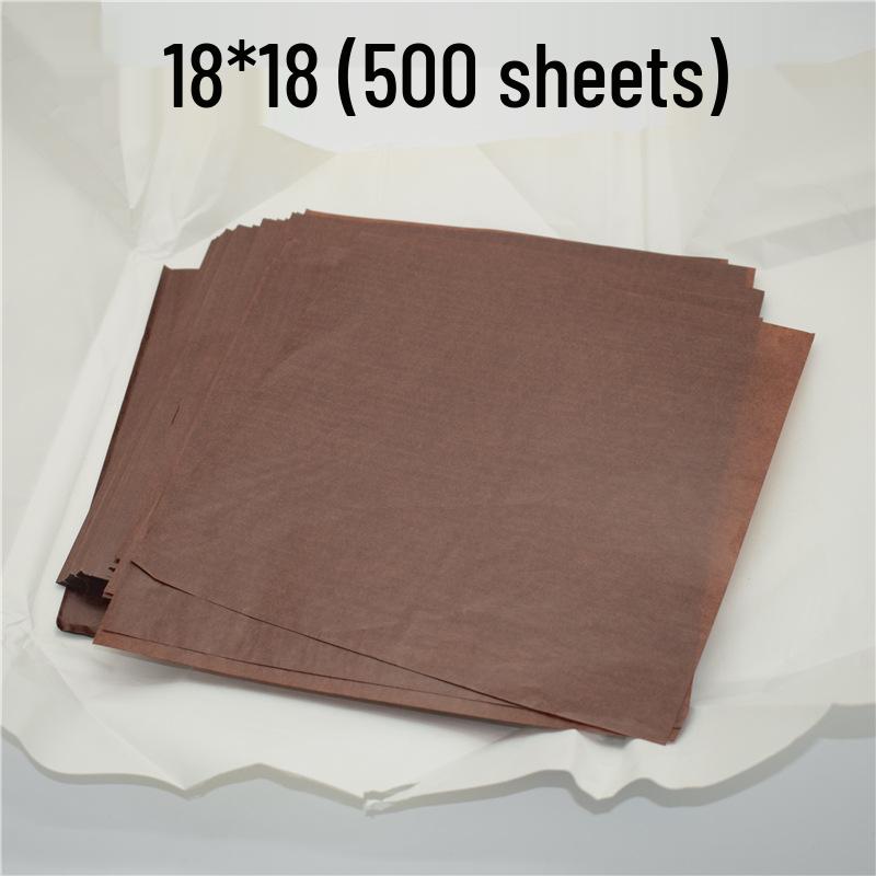 Coffee-Toned Snack Mat: Oil-Absorbing Paper for French Fries, Pizza, Burger, and Desserts.