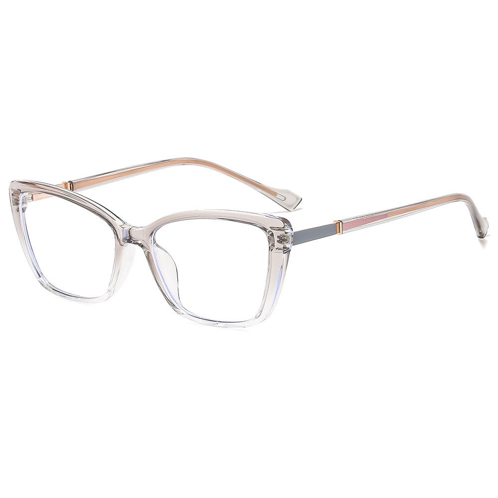 European & American Anti-Blue Light TR90 Retro Square Frame Glasses - Trendy Internet Celebrity Style.