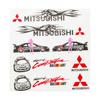 3D Reflective Vinyl Car Motorcycle Stickers Decals For Mitsubishi EVO Ralliart Triton Ex Star Mirage Jinxuan Galant ASX Sticker