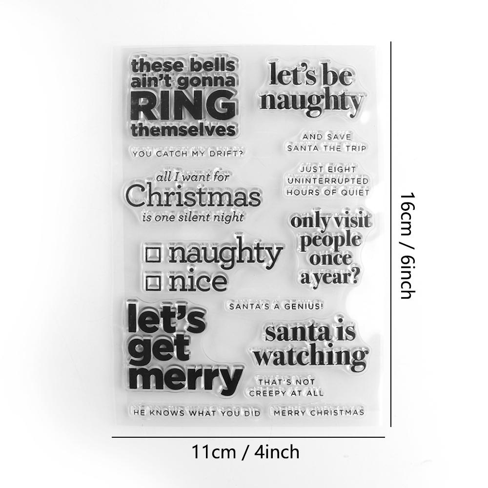 Handwritten Borders Clear Stamps Sassy Christams Rubber Stamps For DIY Scrapbooking Album Card Making Decoration Paper Craft