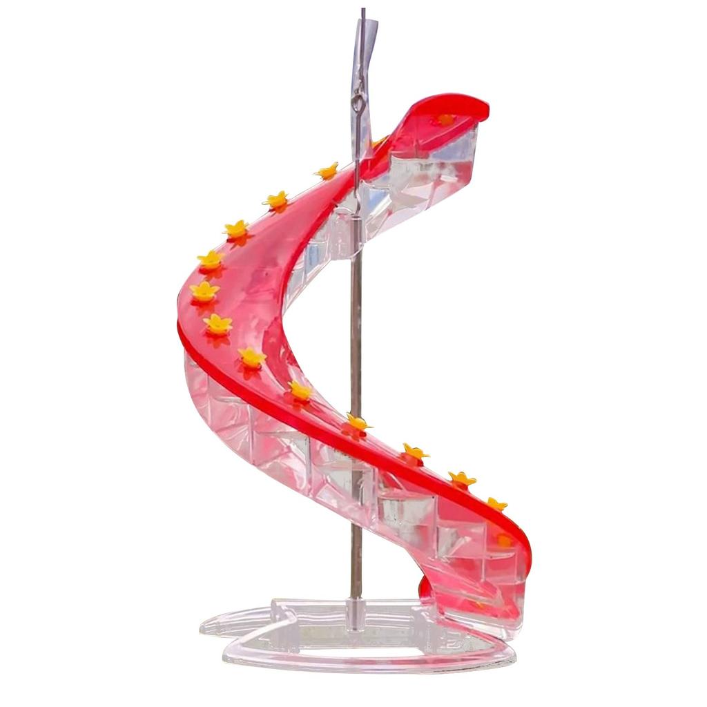 Spiral Staircase Hummingbird Feeder Easy to Clean Leak Resistant Design Durable Material Suitable for Outdoor Use with Multiple Feeding Ports
