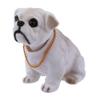 Weiß Grau Schüttelkopf Nickender Bulldogge Hund Dekoration Für Auto