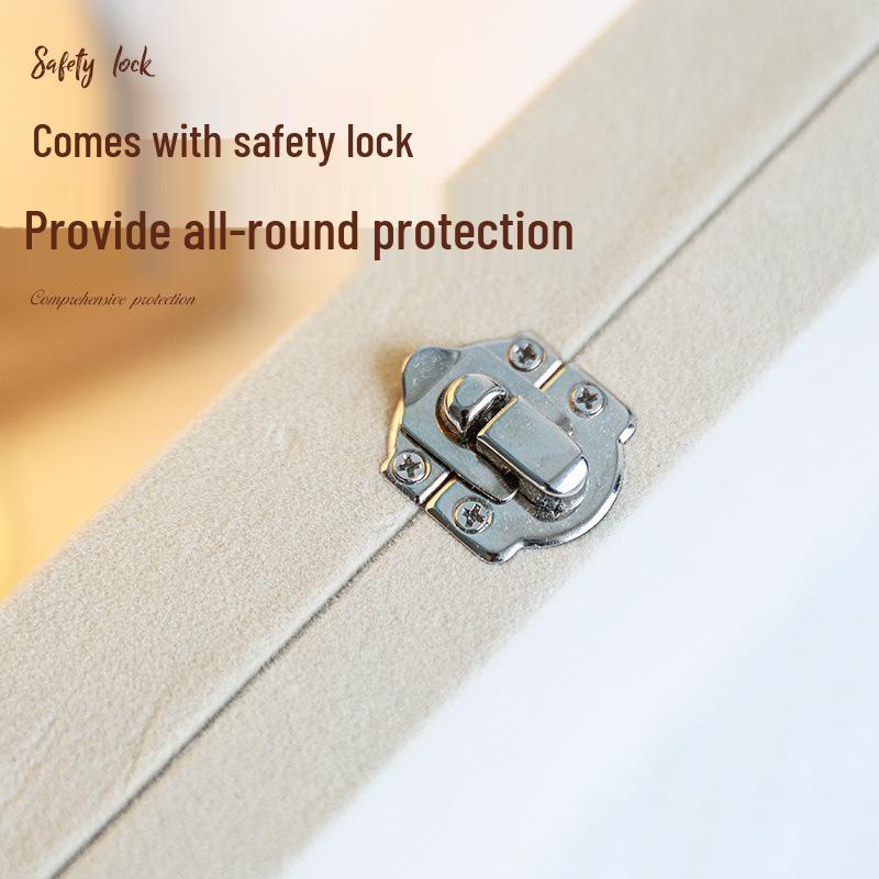 Schmuckorganizer aus Veloursstoff mit hoher Kapazität – Staubdichte & Elegante Aufbewahrung für Ohrringe, Ringe und Halsketten