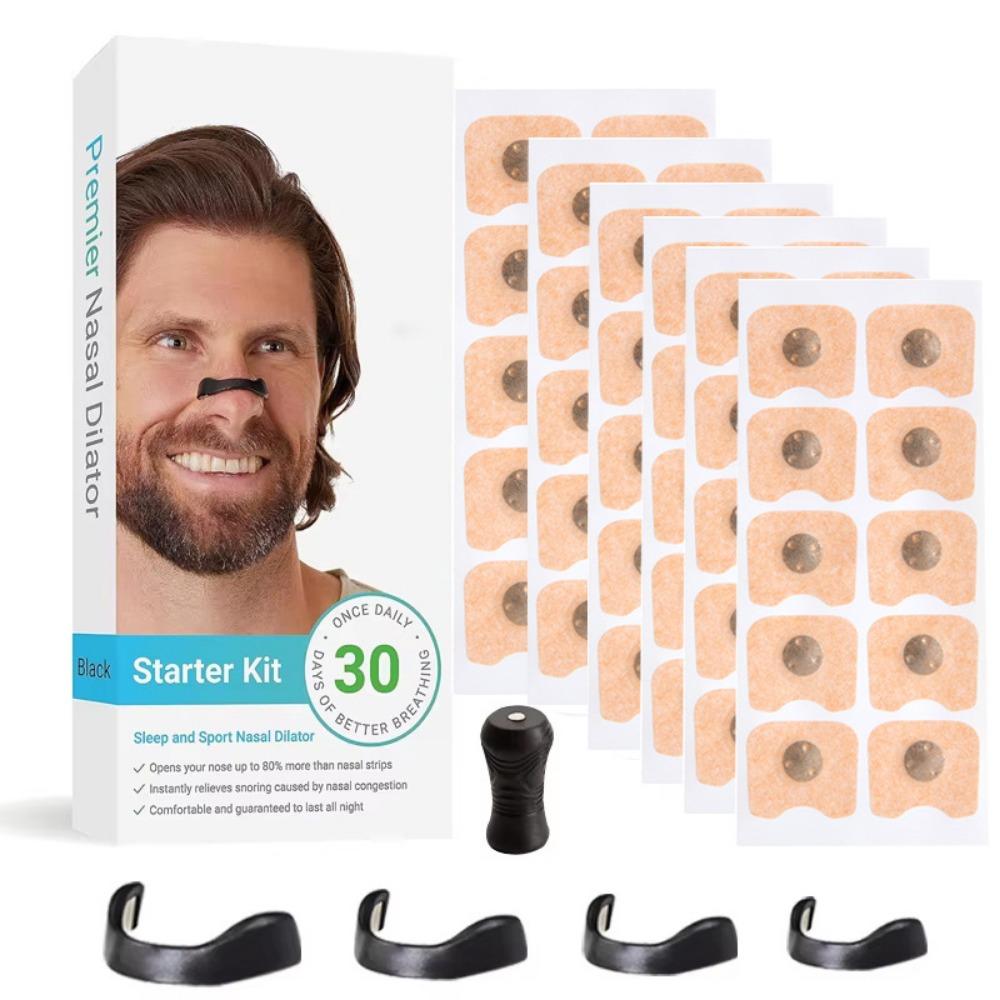 30 Pairs Stretchable Breathe Nasal Strips Hydrowoven Fabric Stop Snoring Nose Patch  Adult
