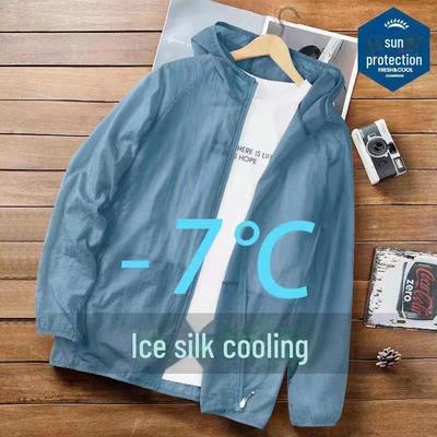 Men's Breathable Ice Silk Summer Sun Protection Fishing Jacket
