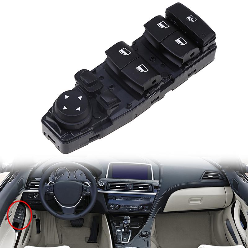 Black Car Driving Position Master Power Window Control Switch Panel for BMW 5-Series F10 Sedan 2011-2017 61319241955
