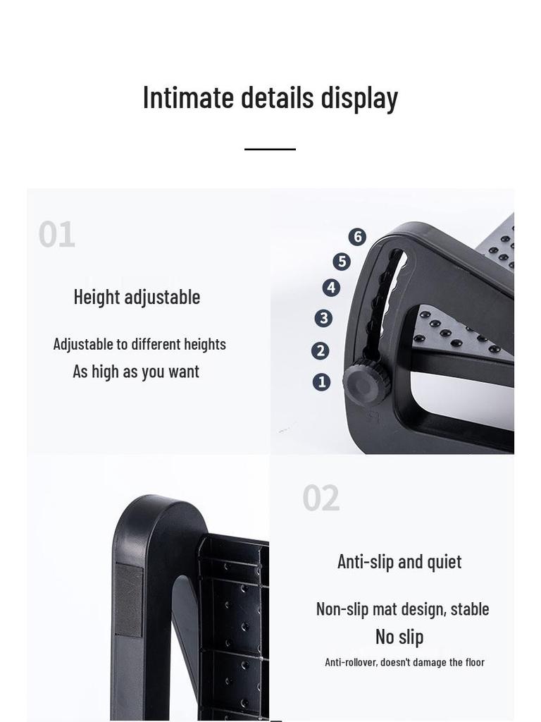 Ergonomic Under-Desk Footrest for Children – Anti-Crossing Foot Pad & Pedal