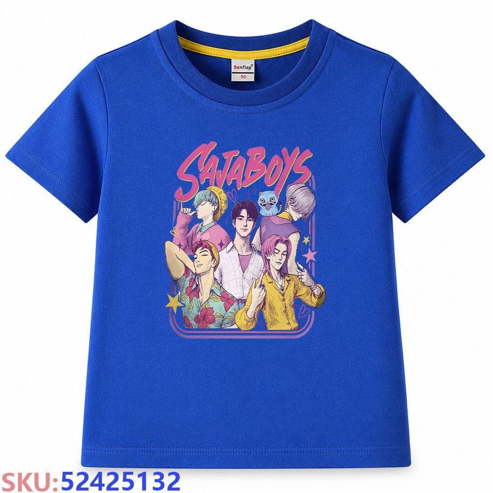KPop Demon Hunters Children's Cartoon Print T-shirt