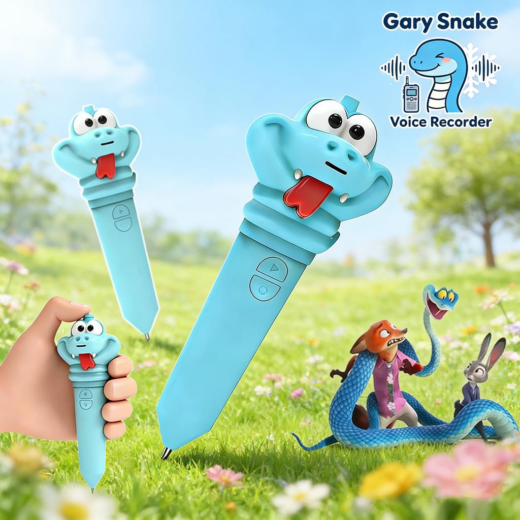 New Zootopia 2 Gary The Snake Antivenom Pen Voice Recorder | 60S Mini Recorder | Gary 2-In-1 Movie Cosplay Prop Gift