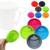 2pcs 9.5cm Silicone Dust Free for Tea/Coffee/Milk Cup Cup Caps Sealing Lid Cup Accessories Mug Cover