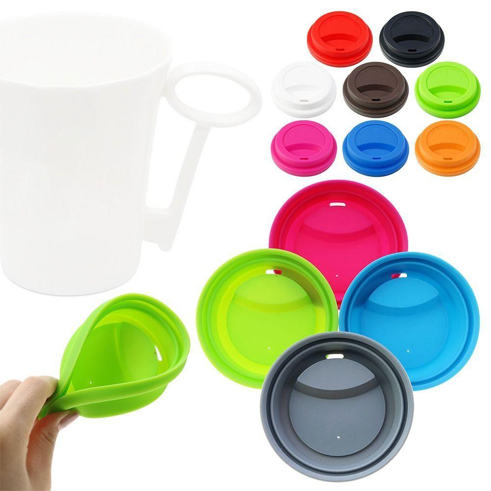 2pcs 9.5cm Silicone Dust Free for Tea/Coffee/Milk Cup Cup Caps Sealing Lid Cup Accessories Mug Cover