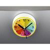Lemon Shaped Refrigerator Clock Magnet Cute Fruit Pattern 3 Strong Magnets No Cover Aa Powered Fridge Wall Clock Sticker