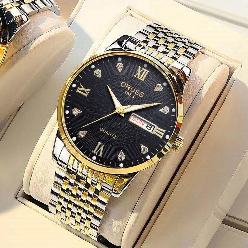 Men'S Watch, High-End Atmosphere, High-Grade Gentleman Classic Versatile Personality Trend, Handsome Waterproof Luminous Light