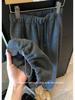 High Waist Drawstring Wide Leg Casual Pants for Women - Autumn/Winter Plus Velvet Trendy Style