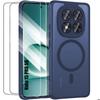 Case + 2 Tempered Glasses for Xiaomi Redmi Note 15 Pro 5G - with Camera Protection - Navy Blue