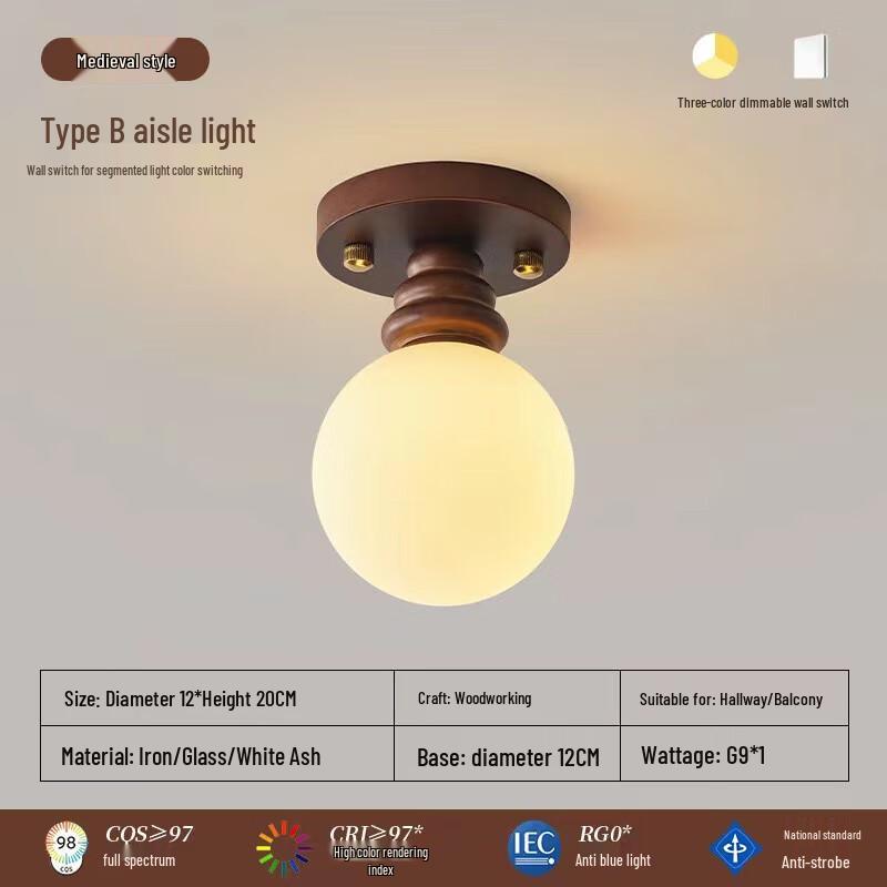 Xuan Yong Mid-century Chinese Style Ceiling Light