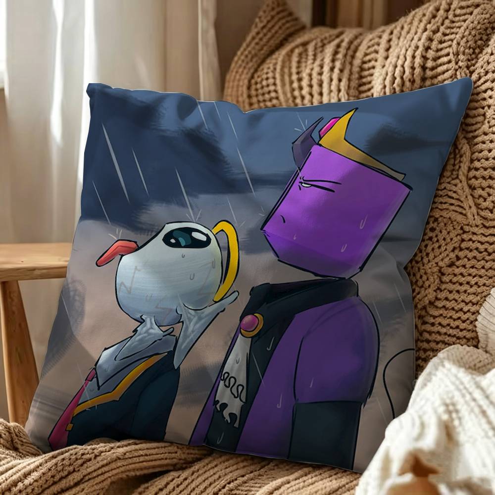 game Egg Tax Duo Wemmbu Eggchan Double-Sided Printed Cushion Cover Bedroom Bedside Sofa Pillow Case