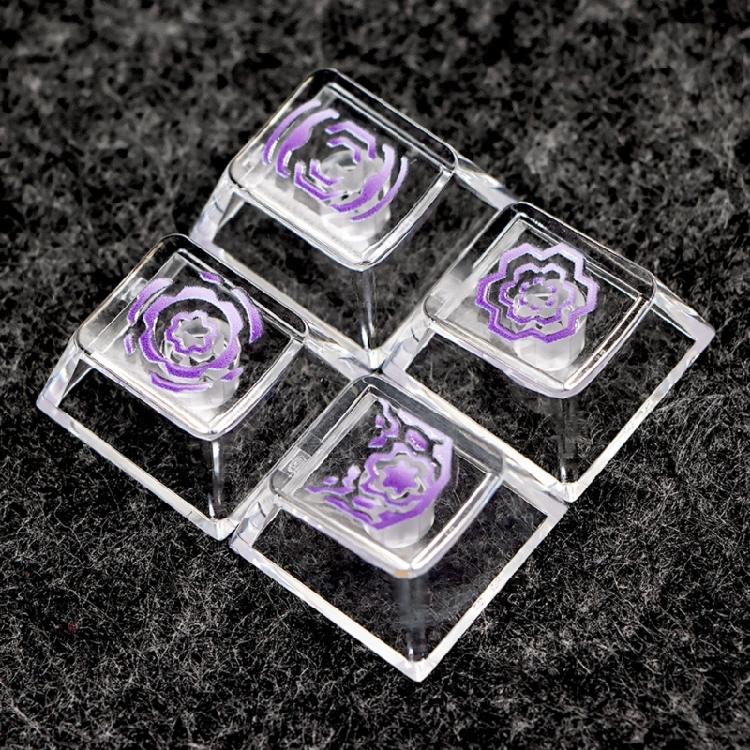 High Translucent Keycaps Enhances Backlits Illumination Effects and Long Time Use for Mechanical Keyboards