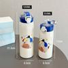 350ml/500ml Cartoon Stainless Steel Vacuum Flask With Straw Portable Cute Kids Thermos Mug Travel Thermal Water Bottle Tumbler