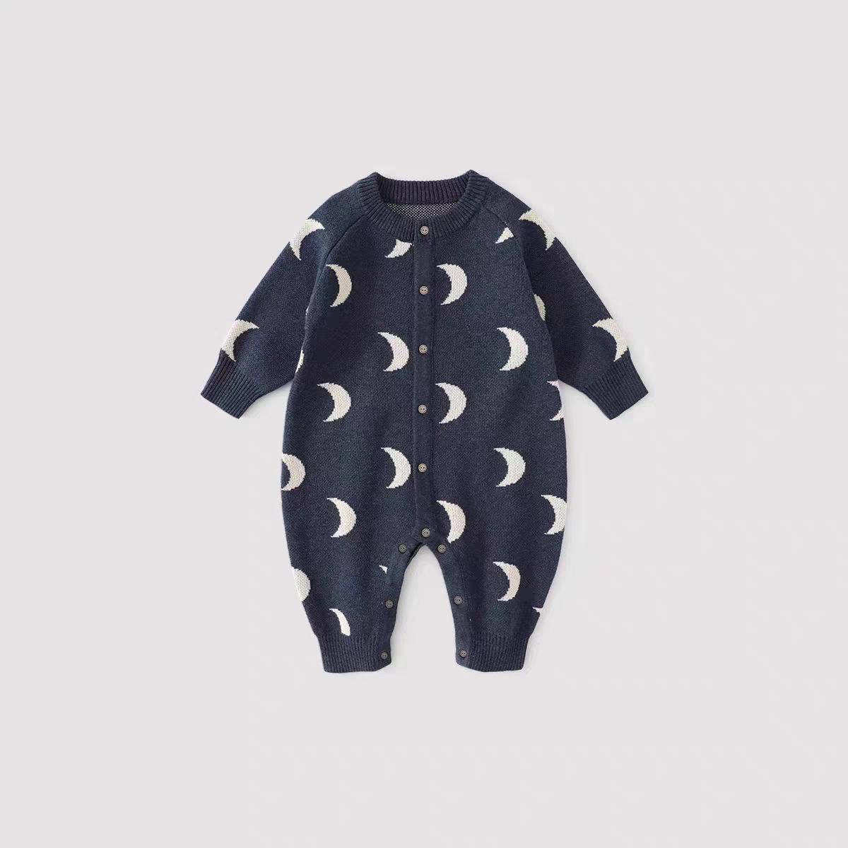 

Осінній дитячий в язаний ромпер: Дитячий светр-комбінезон для прогулянок 66 cm