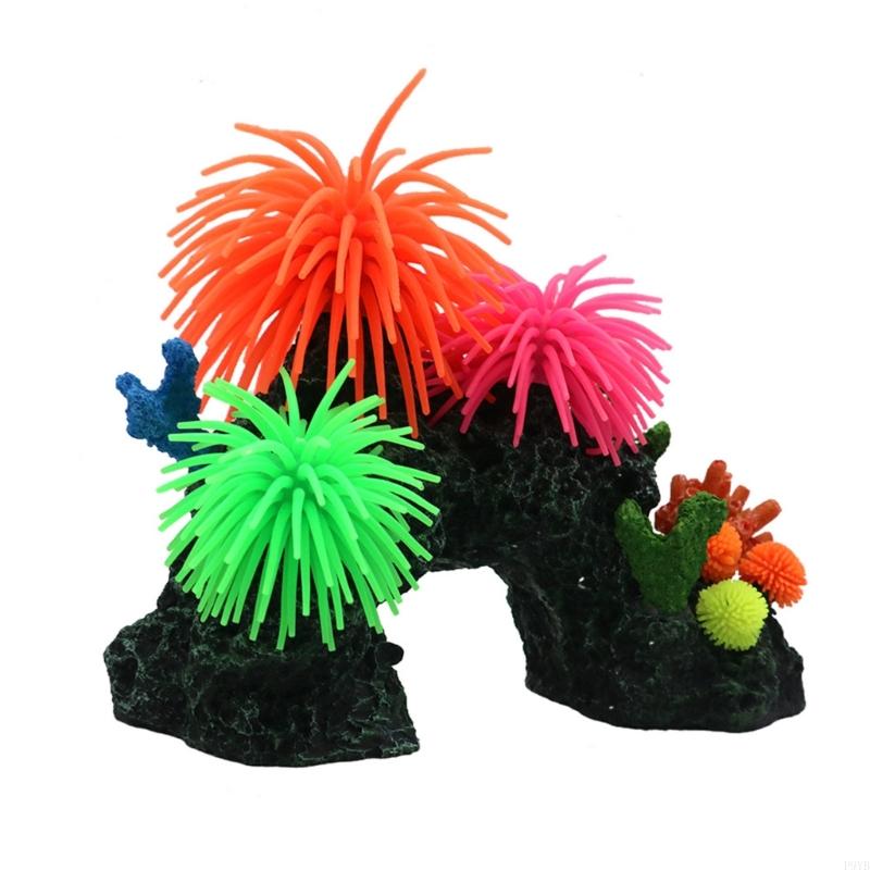 Realistic Corals Reef Aquariums Decoration Resins Fish Tanks Ornament For Natural Underwater Landscape P9YB