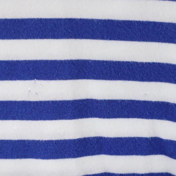 Marimekko Border Pattern Long Sleeve One Piece 160 White_Blue Kid's Used