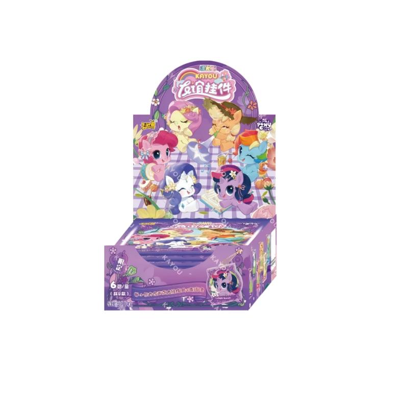 Официальный Оригинальный My Little Pony: Подвеска-открытка «Дружба — это волшебство» Аниме Периферия Коллекция Игрушка Подарок Шкатулка gray