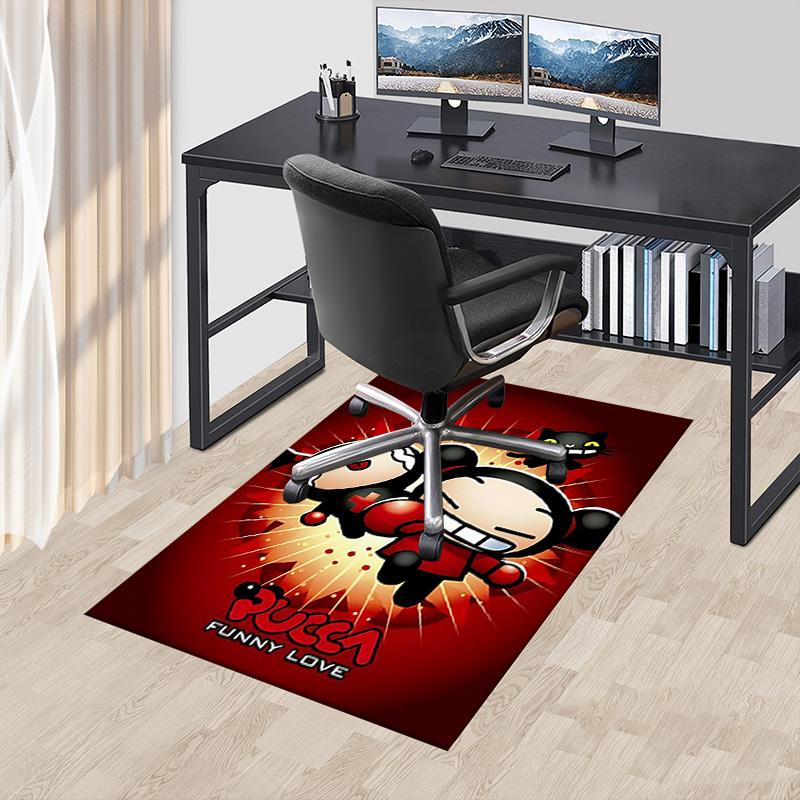 Pucca'S Adventures Love Carpet For Playroom Bedroom Living Room Sofa Home Decorkids Game Area Rug Nonslip Floor Mat