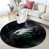Philadelphia Eagles Round Area Rug,Carpet Rug for Living Room Bedroom Sofa Playroom Decor,Non-slip Floor Mat